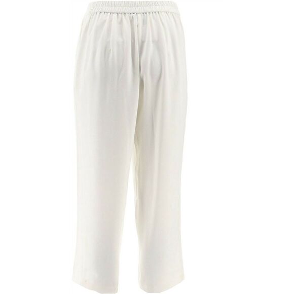 Linea /Louis Dell'Olio Petite Zip-Front Crop Pants - Picture 3 of 6
